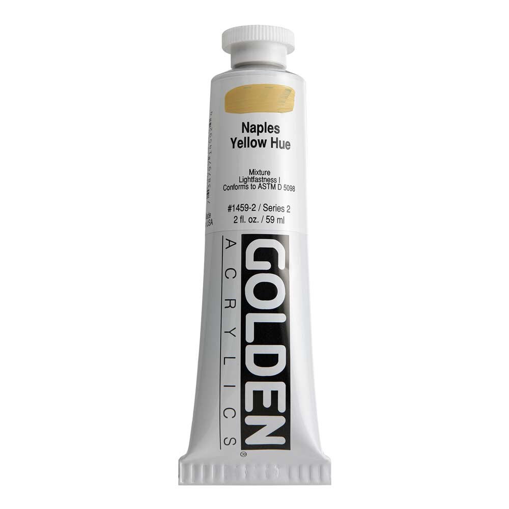 Golden Heavy Body Acrylic Tube 2oz Naples Yellow Hue